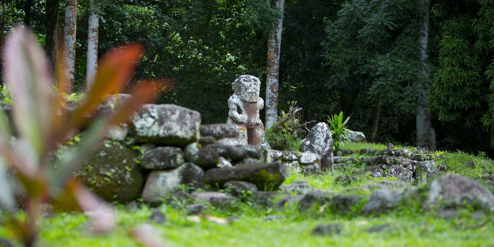 Tiki de Upeke à Hiva Oa © Tahiti Tourisme