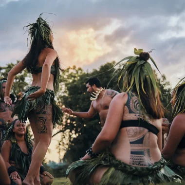 Traditional dance of The Islands of Tahiti © Alikaphoto